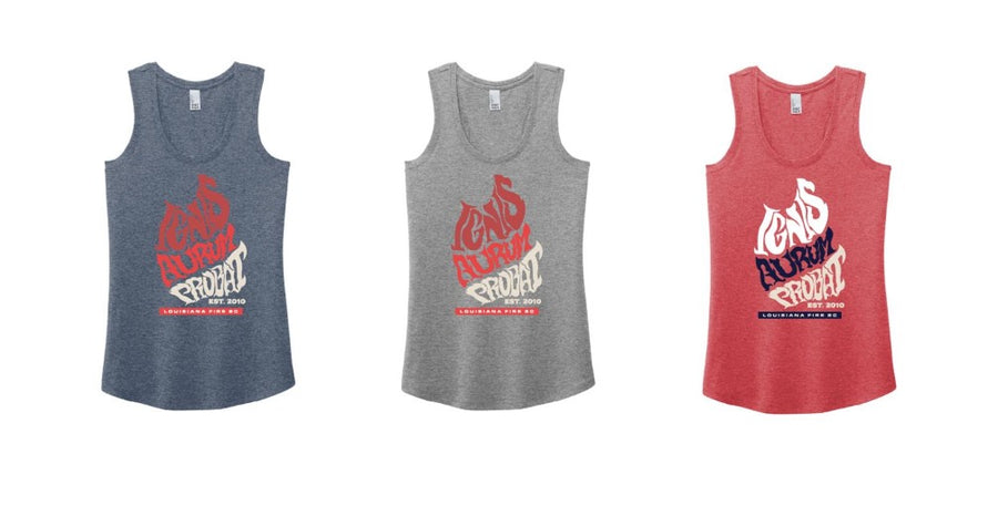 Louisiana Fire Women's Latin Racerback Tank Louisiana Fire Spiritwear - Third Coast Soccer