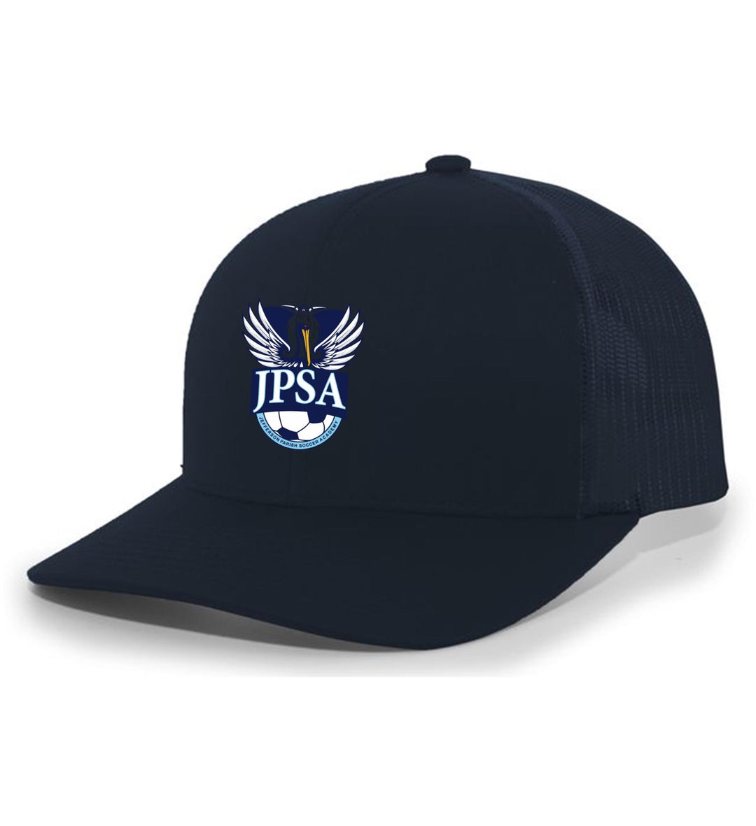 JPSA Flexfit Premium Trucker Hat JPSA Spiritwear Navy/Navy Full Color Patch - Third Coast Soccer