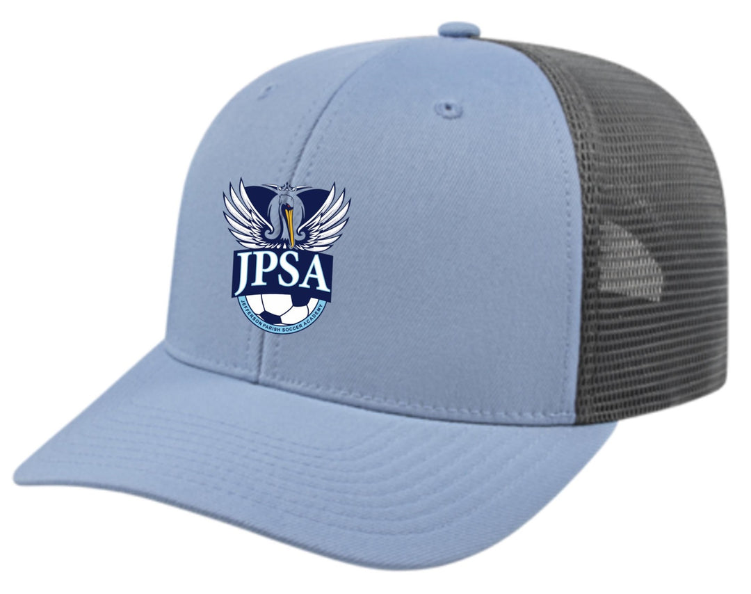 JPSA Flexfit Premium Trucker Hat JPSA Spiritwear Allure/Graphite Full Color Patch - Third Coast Soccer