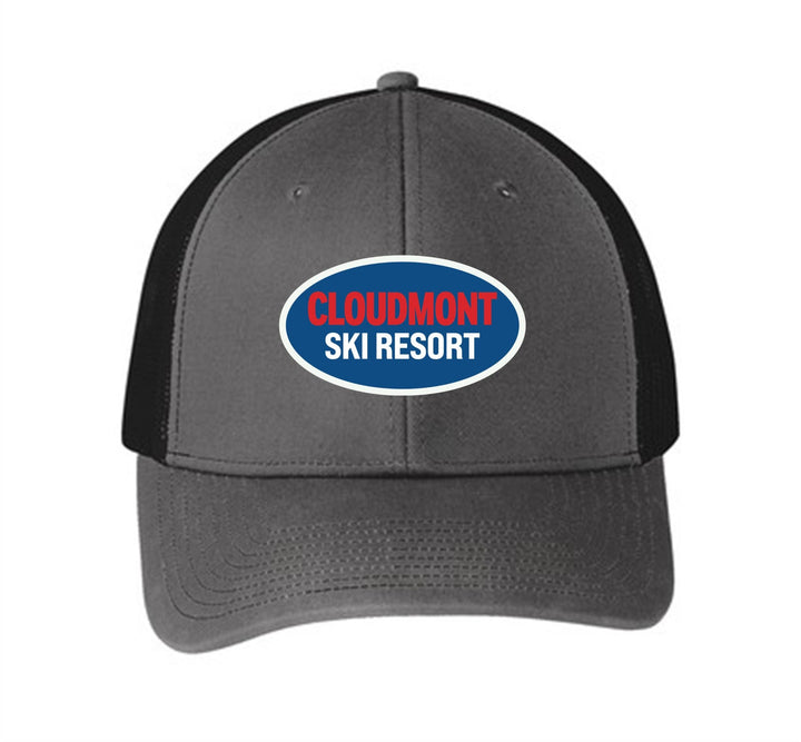 Cloudmont Ski Resort Trucker Hat CSR Oval Steel Grey - Third Coast Soccer