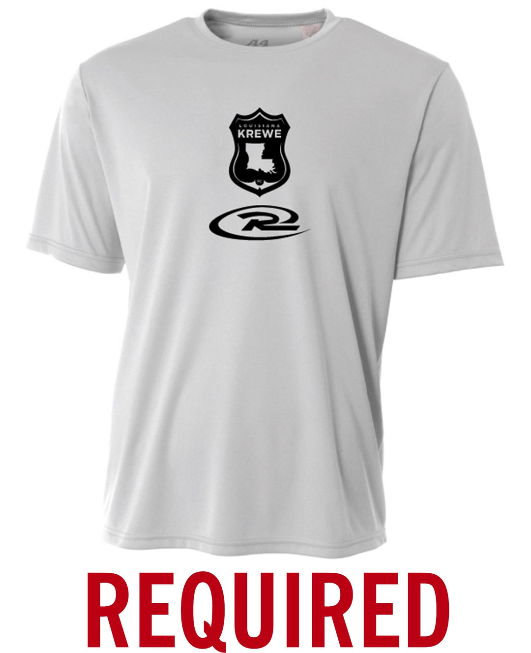 A4 LA Krewe Rush Youth Short-Sleeve Training Shirt - Silver LA KREWE RUSH   - Third Coast Soccer