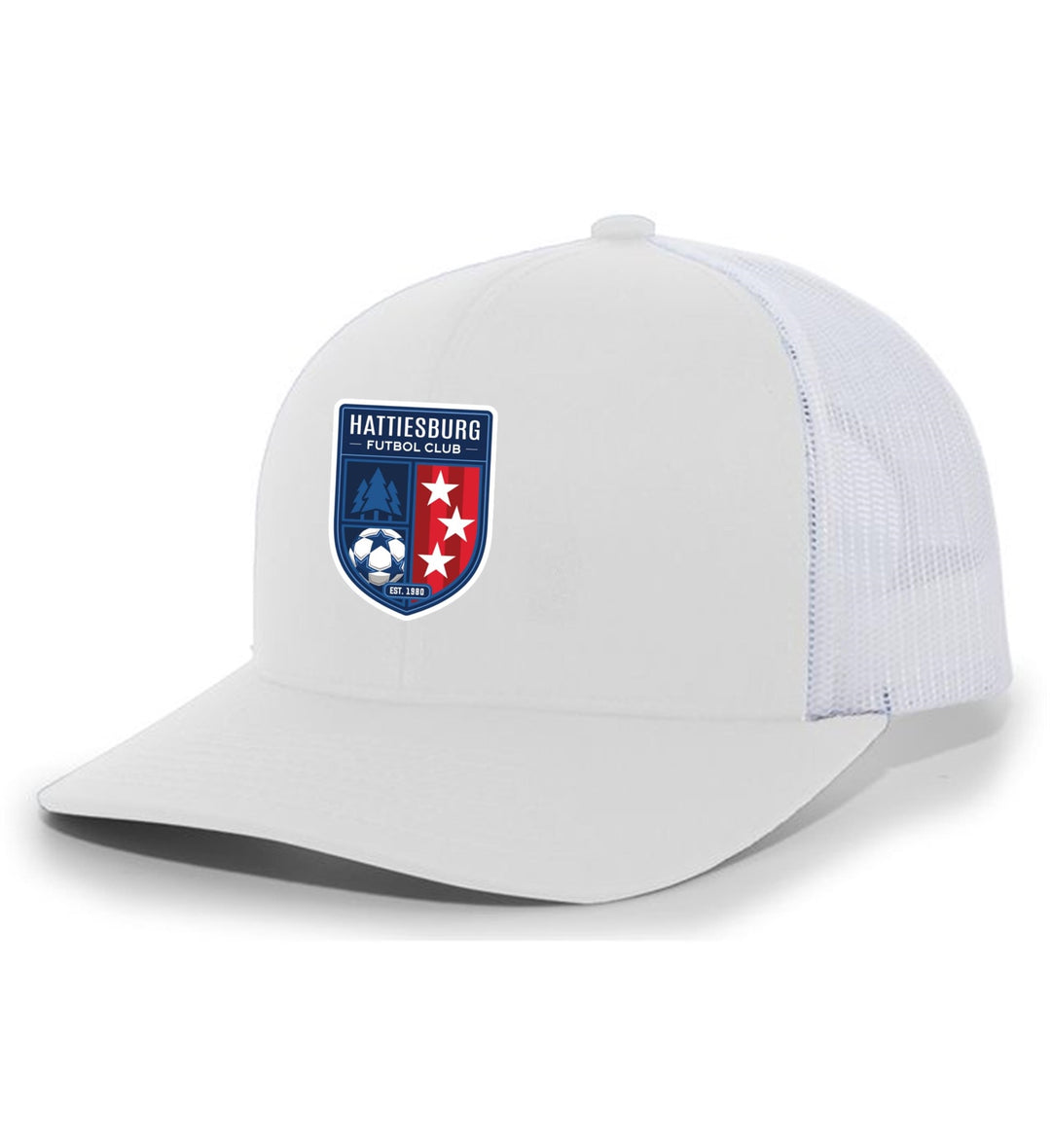 TCS HFC Trucker Hat HFC Spirtwear White/White Full Color Patch - Third Coast Soccer