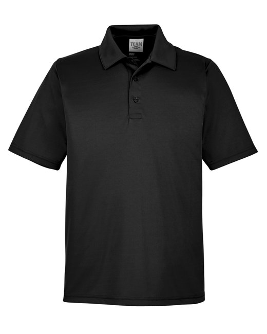 Team 365 Men's Zone Performance SS Polo Polos Black Mens Small - Third Coast Soccer