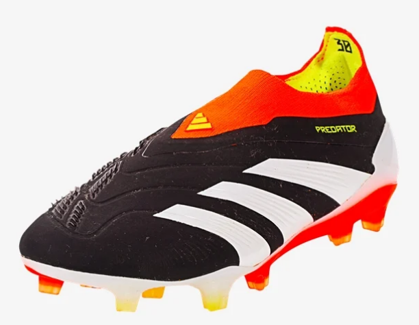 adidas Predator Elite Laceless FG - Black/White/Solar Red Mens Footwear   - Third Coast Soccer