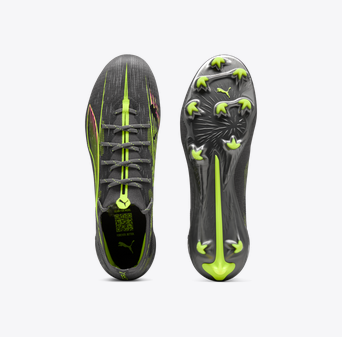 PUMA Ultra 5 Ultimate FG - Matte Aged Silver/Yellow Alert/Sun Struck Mens Footwear - Third Coast Soccer