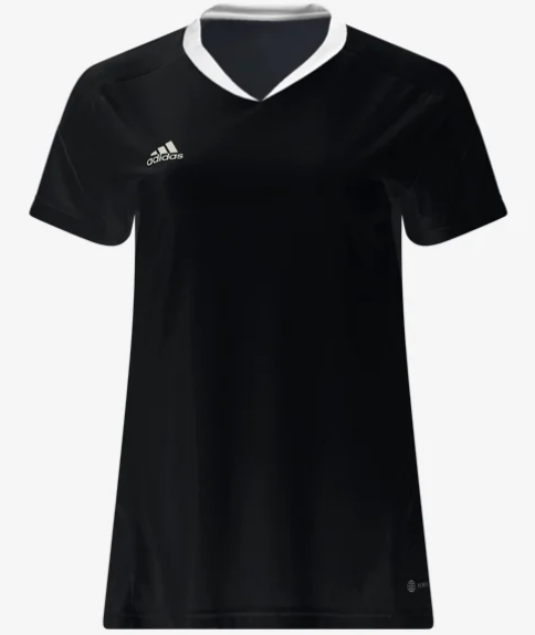 adidas Women's Entrada 22 Jersey - Black/White Jerseys   - Third Coast Soccer