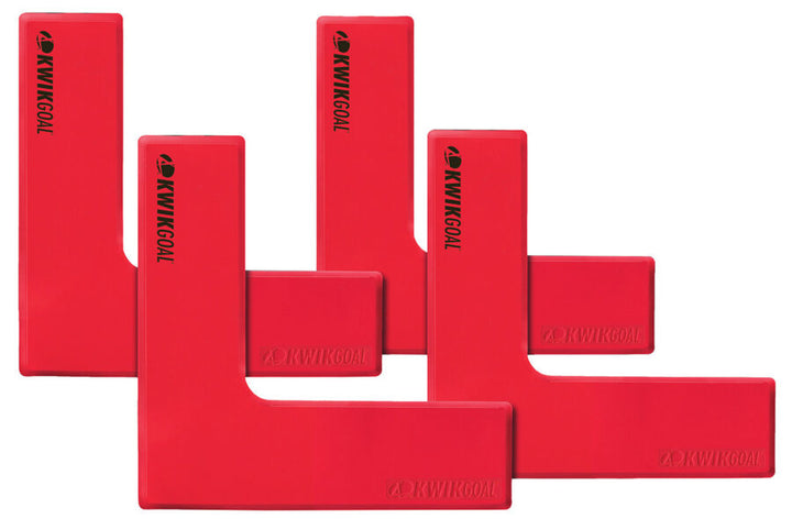 KwikGoal Flat Corner Markers Coaching Accessories Red - Third Coast Soccer