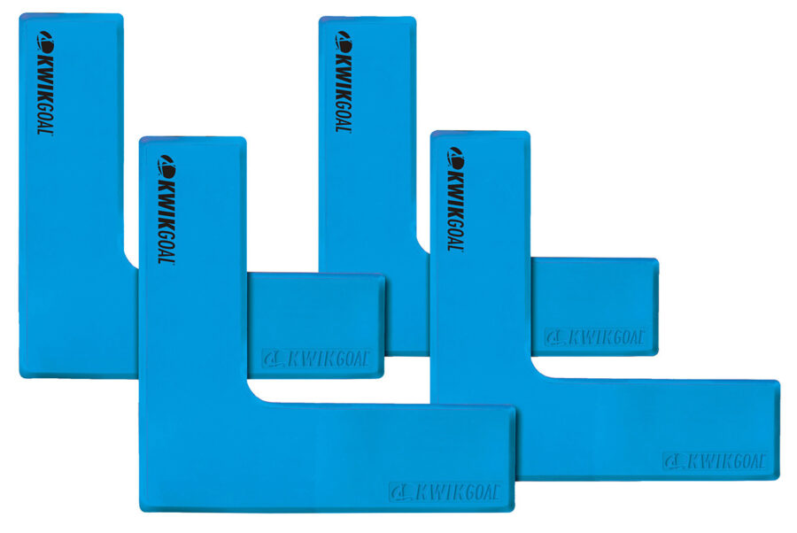 KwikGoal Flat Corner Markers Coaching Accessories Blue - Third Coast Soccer