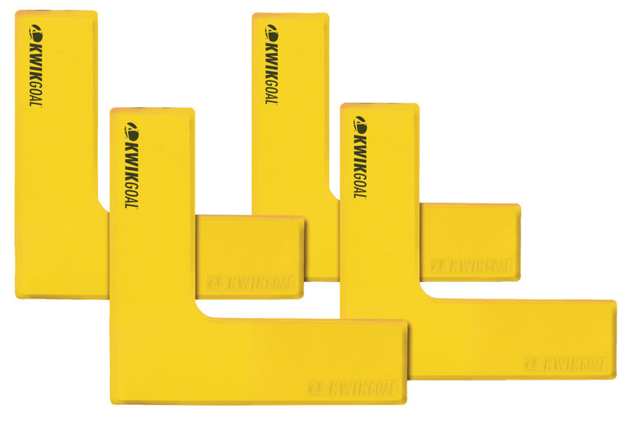 KwikGoal Flat Corner Markers Coaching Accessories Yellow - Third Coast Soccer