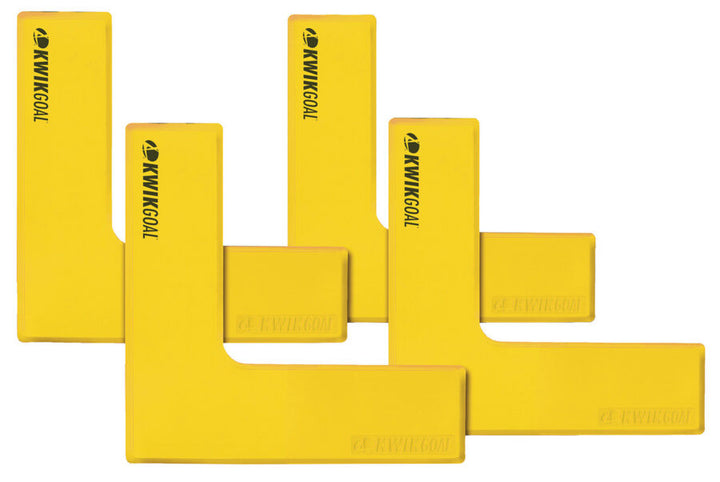 KwikGoal Flat Corner Markers Coaching Accessories Yellow - Third Coast Soccer