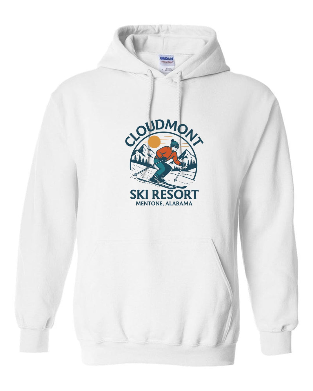 Cloudmont Ski Resort Hooded Sweatshirt Cloudmont Ski Resort White Youth Small - Third Coast Soccer