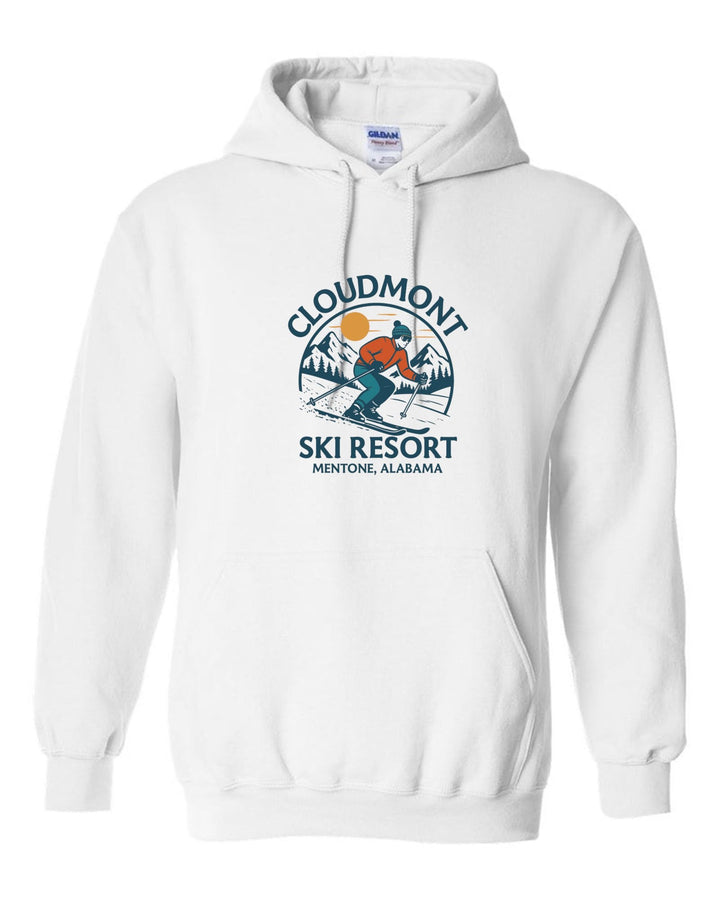Cloudmont Ski Resort Hooded Sweatshirt Cloudmont Ski Resort White Youth Small - Third Coast Soccer