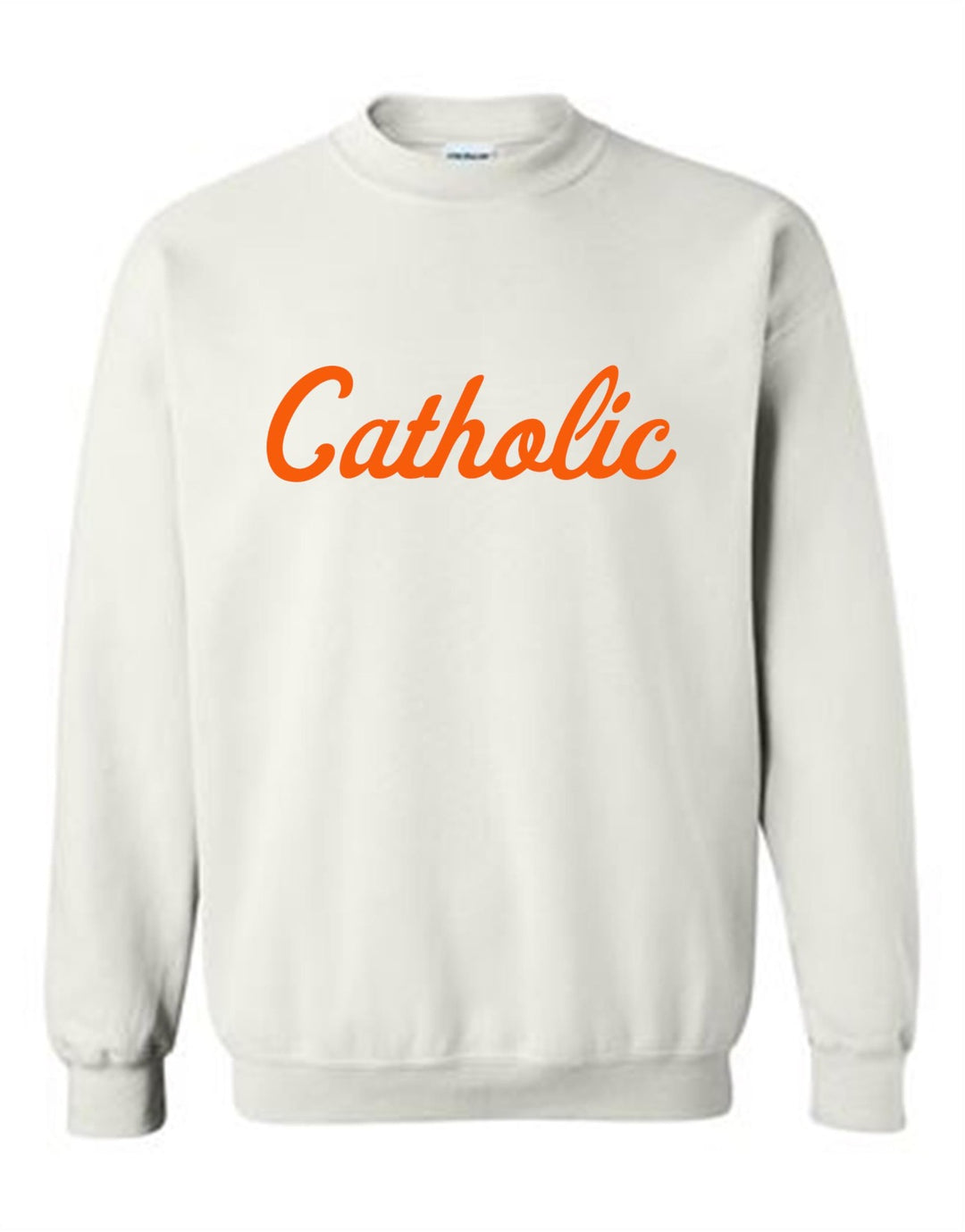 Catholic Soccer Crewneck Sweatshirt - White Catholic HS BR - Third Coast Soccer