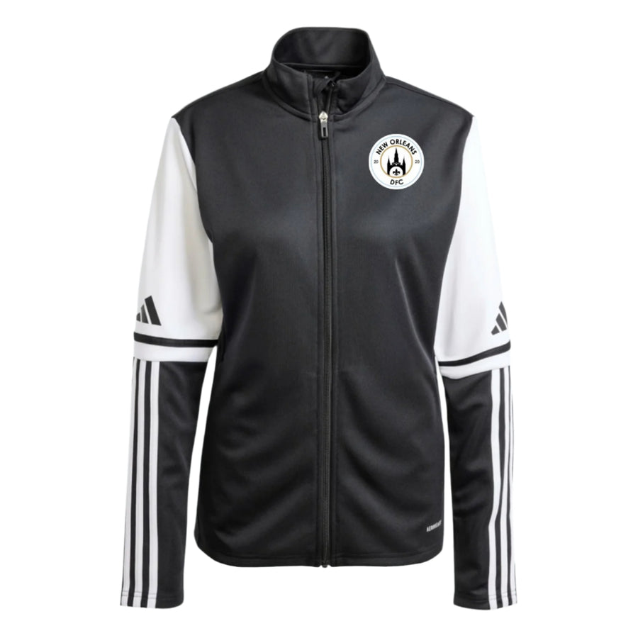 adidas New Orleans DFC Women's Squadra 25 Training Jacket - Black/White NODFC 25-27 - Third Coast Soccer