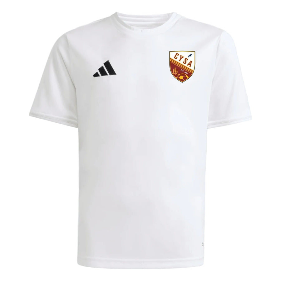 adidas CYSA Recreational Youth Entrada 26 Jersey - White CYSA Rec 26-28 - Third Coast Soccer
