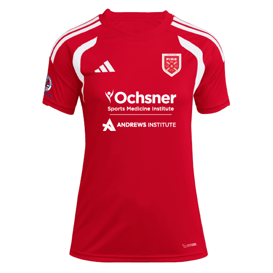 adidas Louisiana Fire Women's Tiro 26 League Jersey - Red Louisiana Fire 2026-2028 - Third Coast Soccer