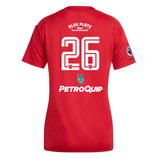 adidas Louisiana Fire Women's Tiro 26 League Jersey - Red Louisiana Fire 2026-2028 - Third Coast Soccer