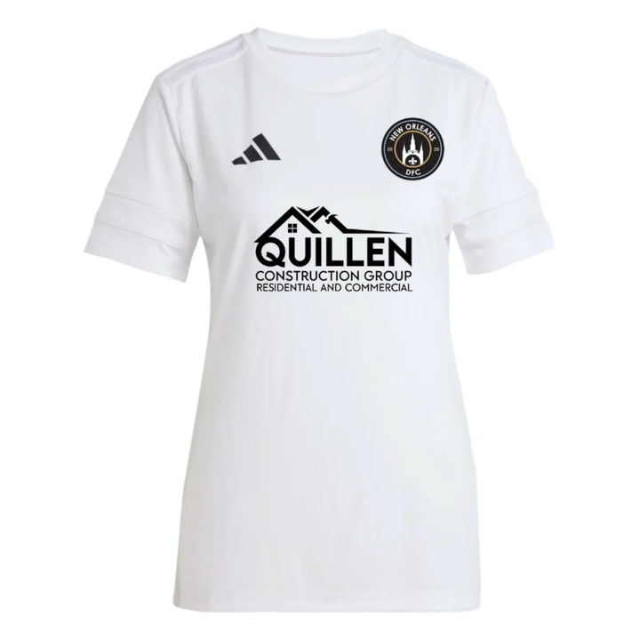 adidas New Orleans DFC Women's Squadra 25 Jersey - White NODFC 25-27 - Third Coast Soccer