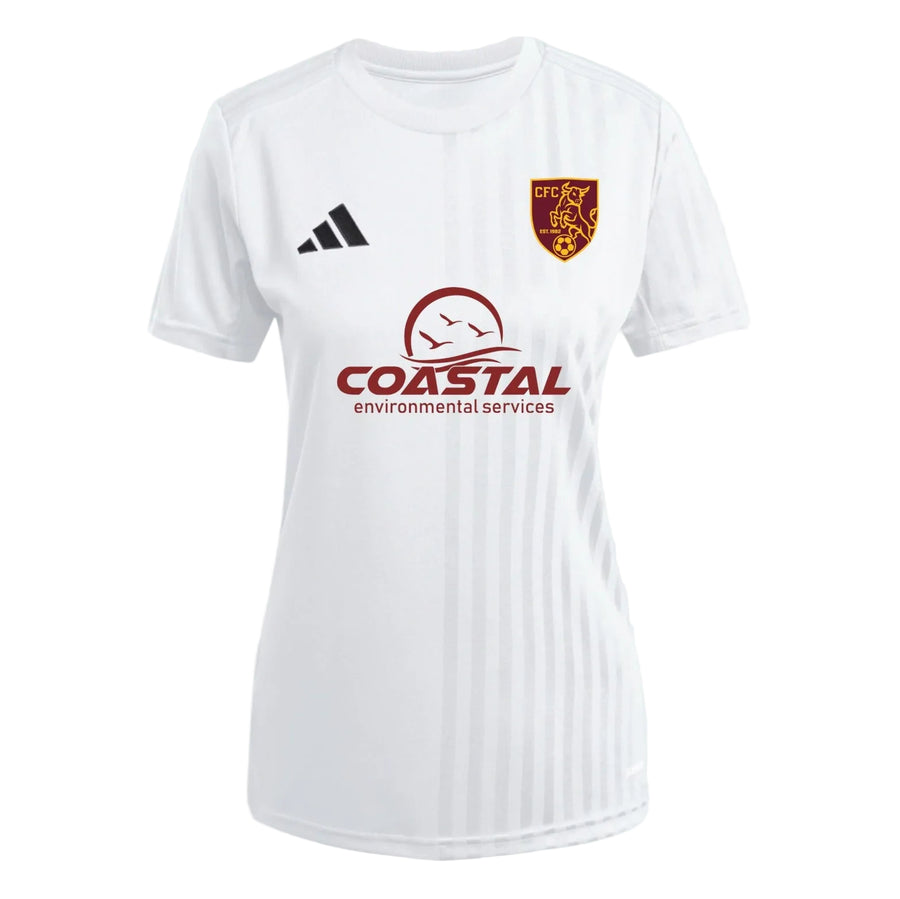adidas Covington FC Women's Campeon 25 Jersey - White CFC 26-28 - Third Coast Soccer