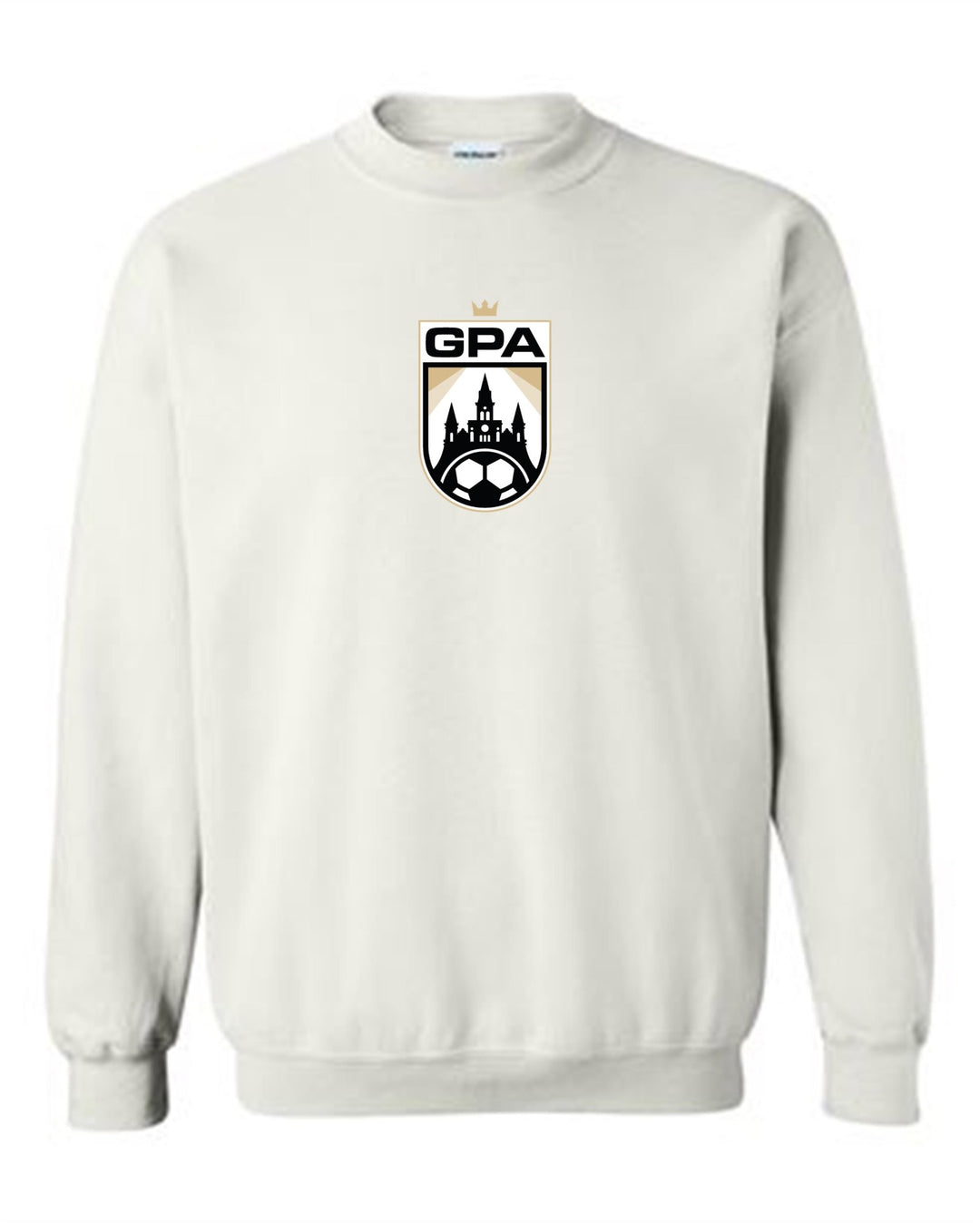 GPA Logo Crewneck Sweatshirt GPA Spiritwear White Youth Small - Third Coast Soccer