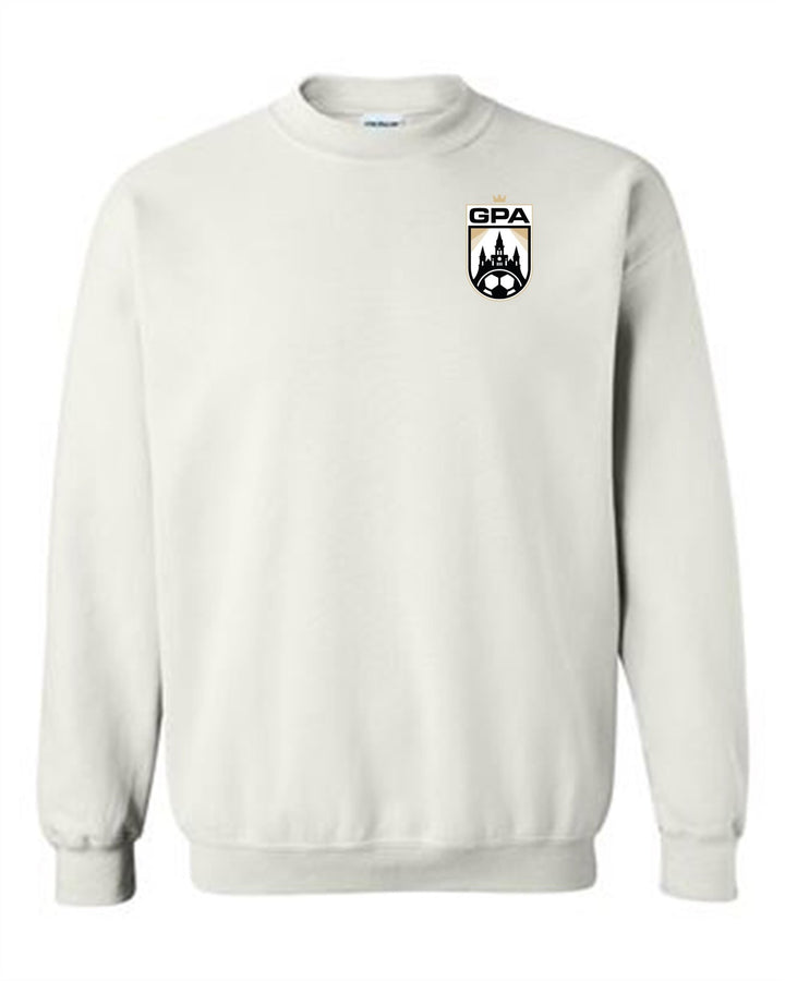 GPA Logo Crewneck Sweatshirt GPA Spiritwear White Youth Small - Third Coast Soccer