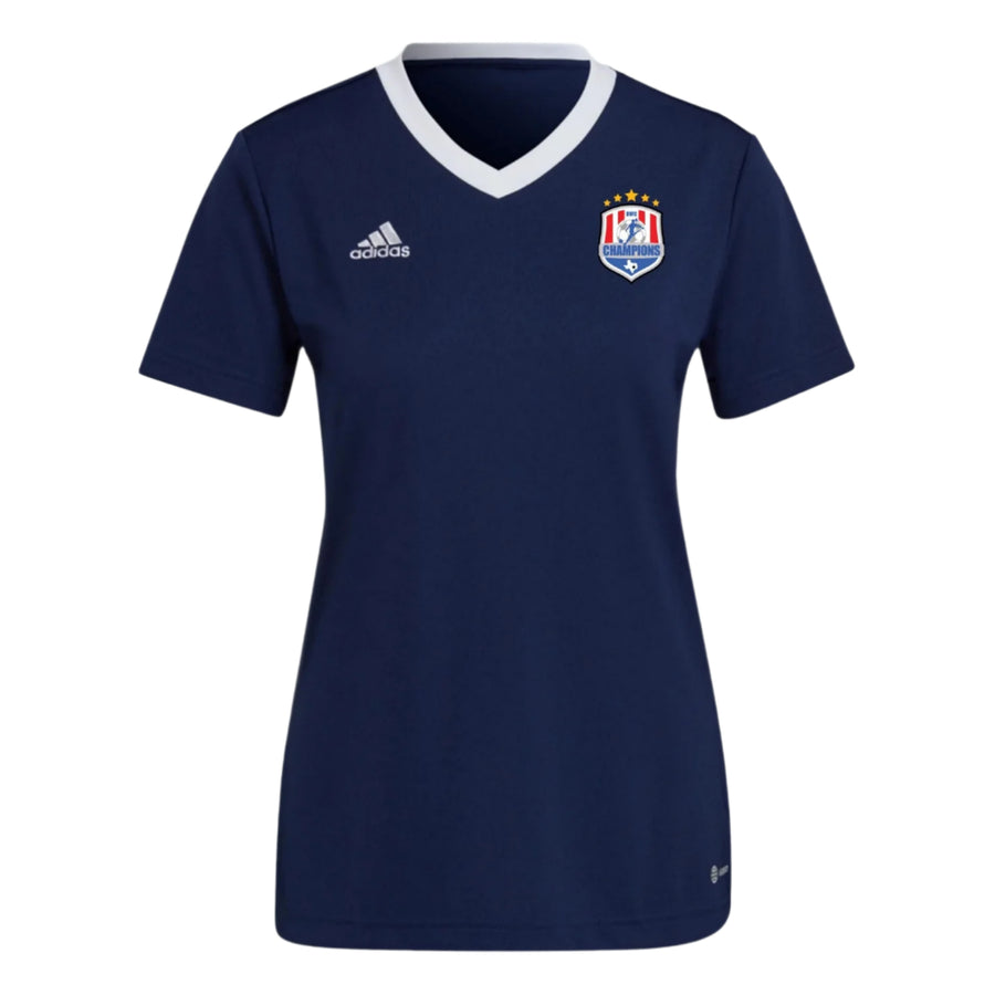 adidas BVFC Women's Entrada 22 Jersey - Navy/White BVFC - Third Coast Soccer