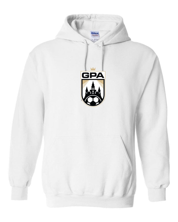 GPA Logo Hooded Sweatshirt GPA Spiritwear White Youth Small - Third Coast Soccer