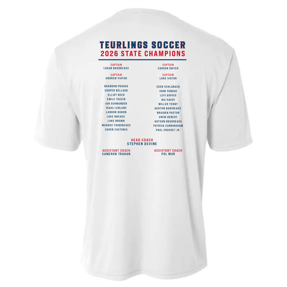 A4 Teurlings State Champions 2026 Shirt TCHS 26 - Third Coast Soccer