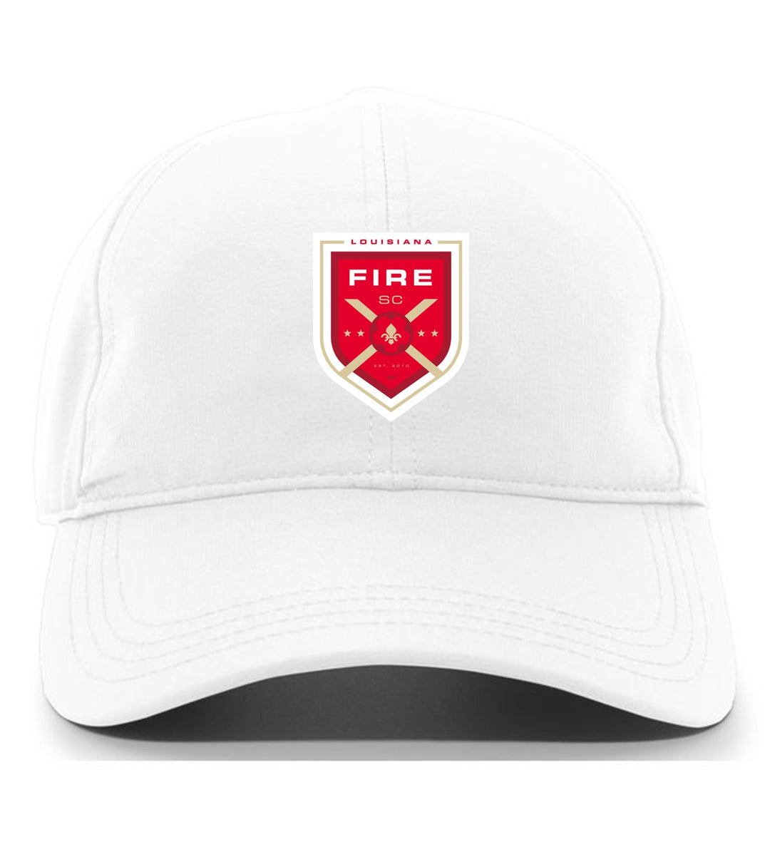 TCS Louisiana Fire FC Adjustable Cap Louisiana Fire Spiritwear White Full Color Patch - Third Coast Soccer