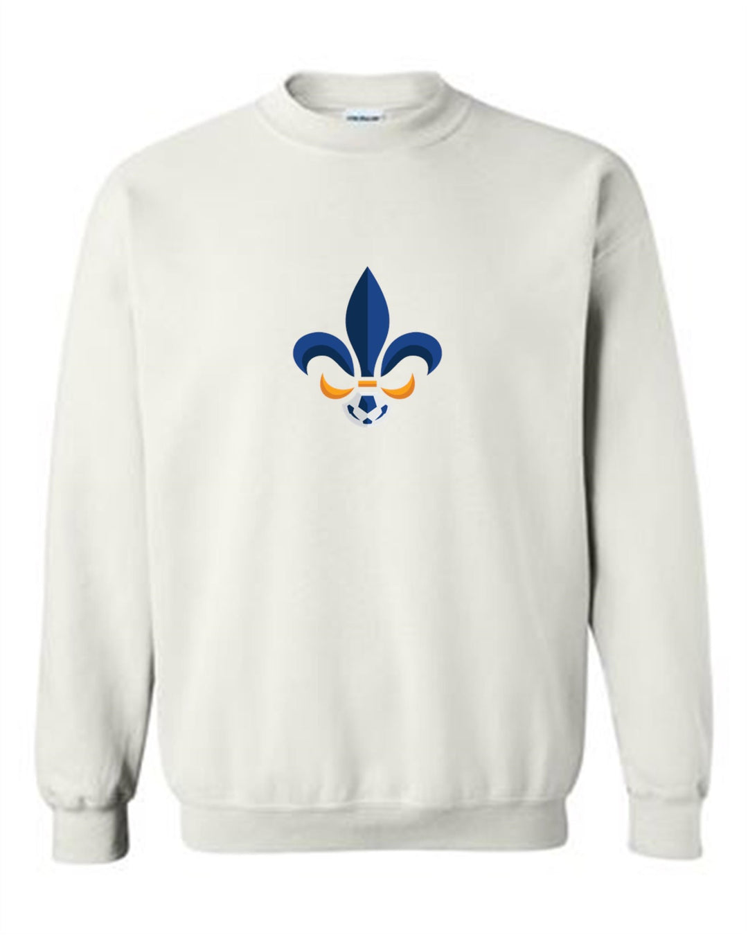 Louisiana Select Logo Crew Neck Sweatshirt LA ODP Spiritwear White Youth Small - Third Coast Soccer