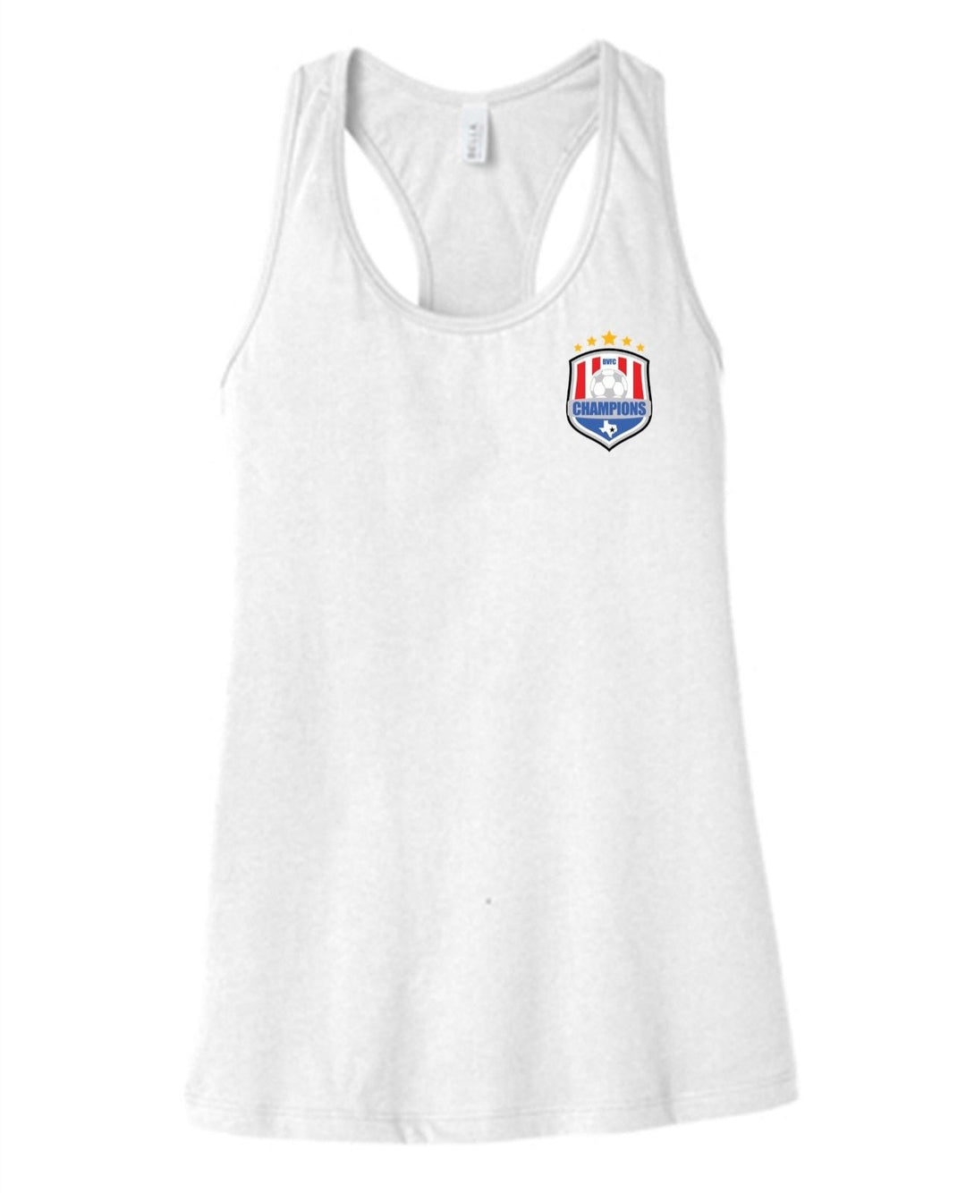 Bella+Canvas Women's BVFC Racerback Tank BVFC White Womens Small - Third Coast Soccer