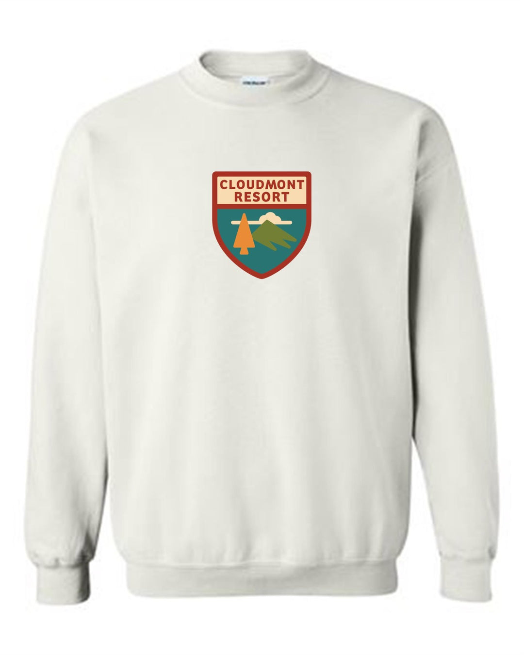 Cloudmont Resort Crewneck Sweatshirt Cloudmont Resort White Youth Small - Third Coast Soccer