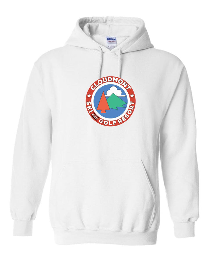 Cloudmont Ski and Golf Resort Hooded Sweatshirt Ski and Golf Resort White Youth Small - Third Coast Soccer
