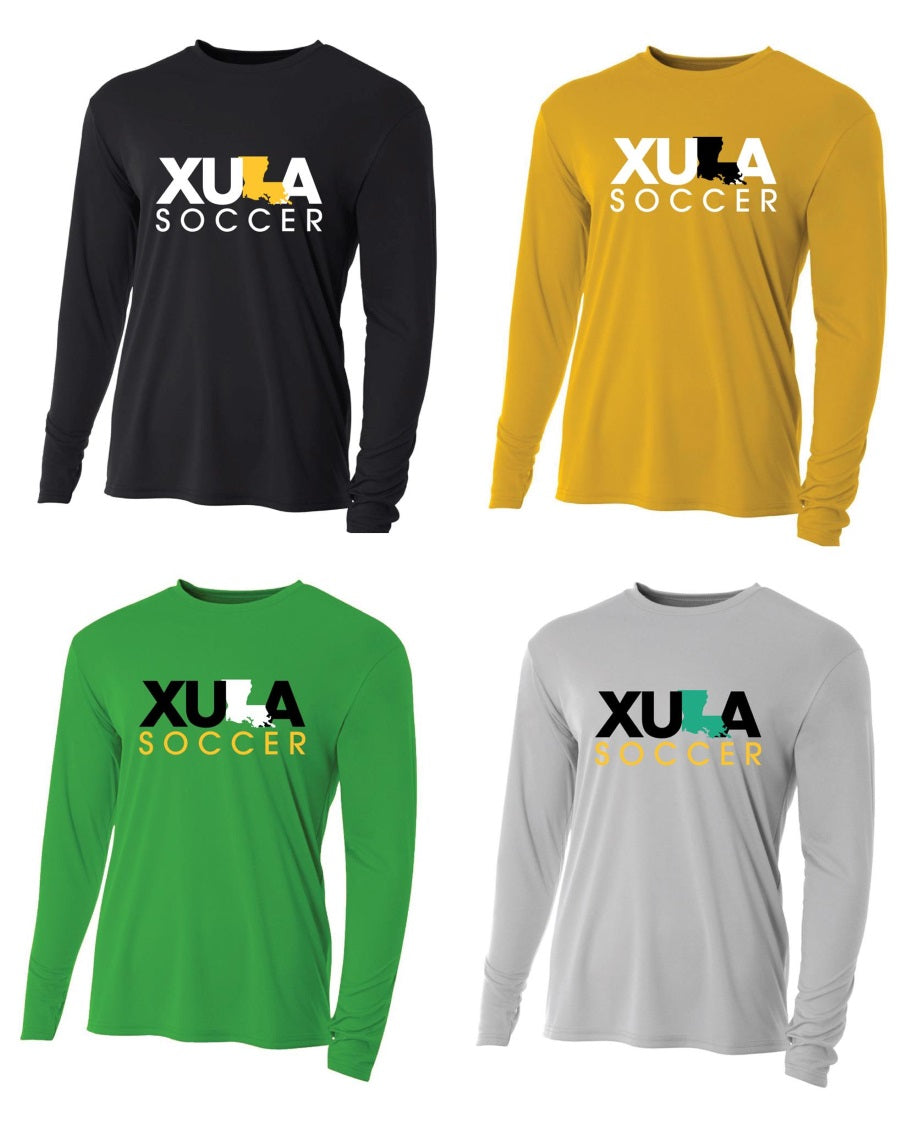 XULA Soccer Long-Sleeve Performance Shirt Xavier University   - Third Coast Soccer