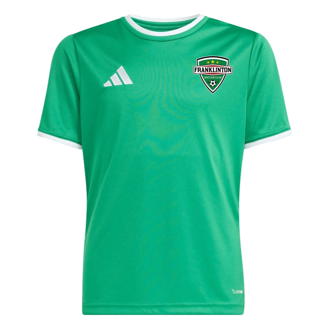 adidas Franklinton Soccer Club Youth Entrada 26 Jersey - Green Franklinton SC 26 - Third Coast Soccer