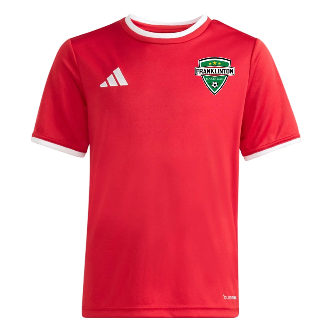 adidas Franklinton Soccer Club Men's Entrada 26 Jersey - Red Franklinton SC 26 - Third Coast Soccer
