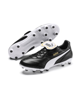 Puma King Top FG - Black/White Mens Footwear Black Mens 6.5 - Third Coast Soccer