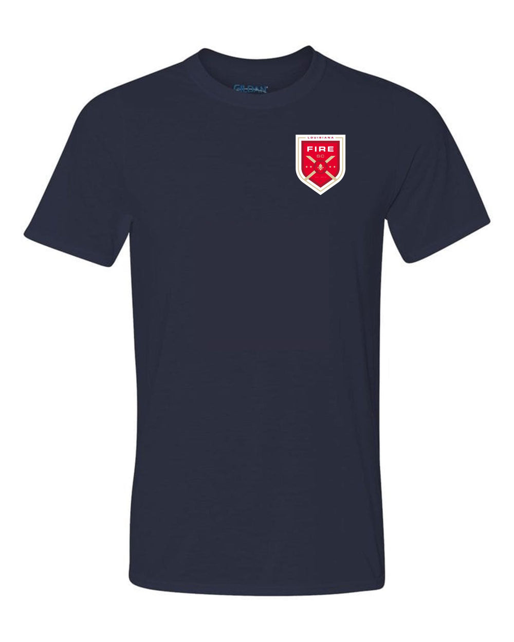 Louisiana Fire FC Short Sleeve T-shirt - Navy or Red Louisiana Fire Spiritwear Navy Mens Small - Third Coast Soccer