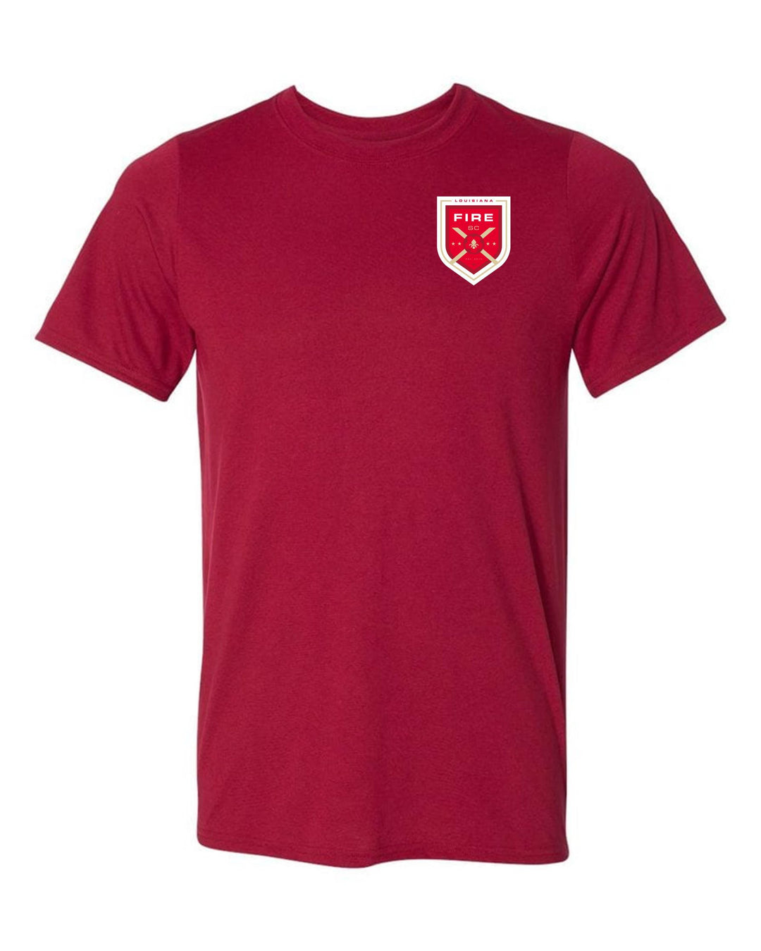 Louisiana Fire FC Short Sleeve T-shirt - Navy or Red Louisiana Fire Spiritwear Red Mens Medium - Third Coast Soccer