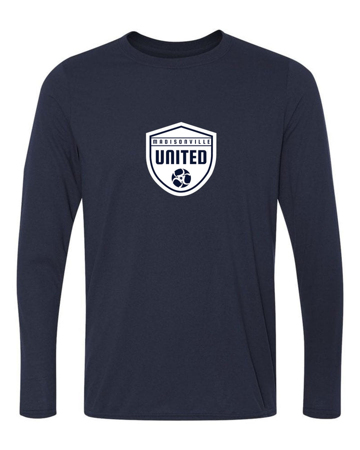 Madisonville United Long-Sleeve T-Shirt Madisonville United Spiritwear MENS LARGE NAVY - Third Coast Soccer