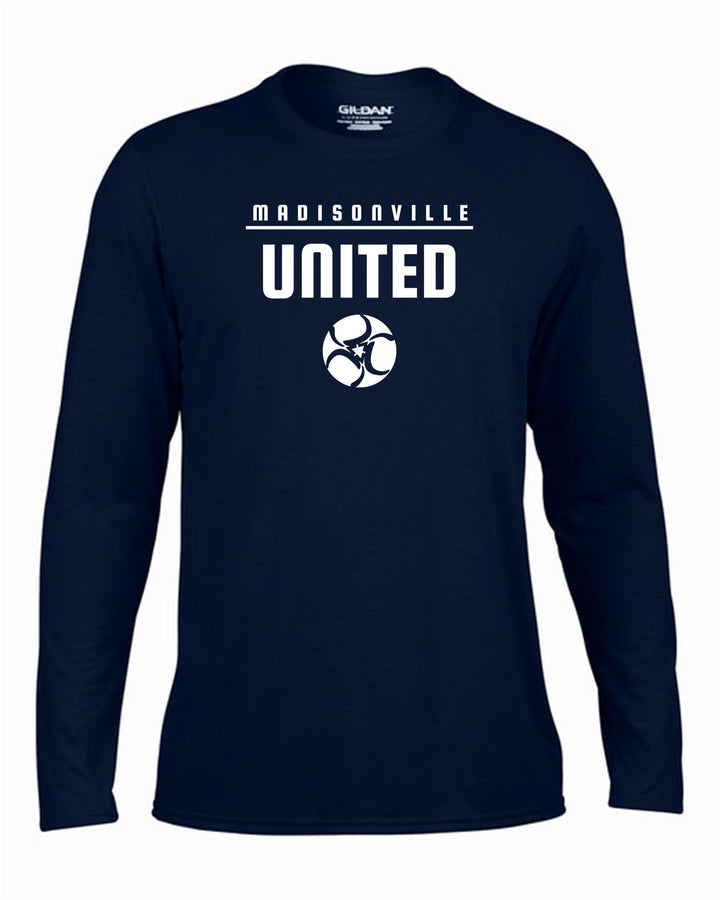 Madisonville United Long-Sleeve T-Shirt Madisonville United Spiritwear WOMENS MEDIUM SPORT GREY - Third Coast Soccer
