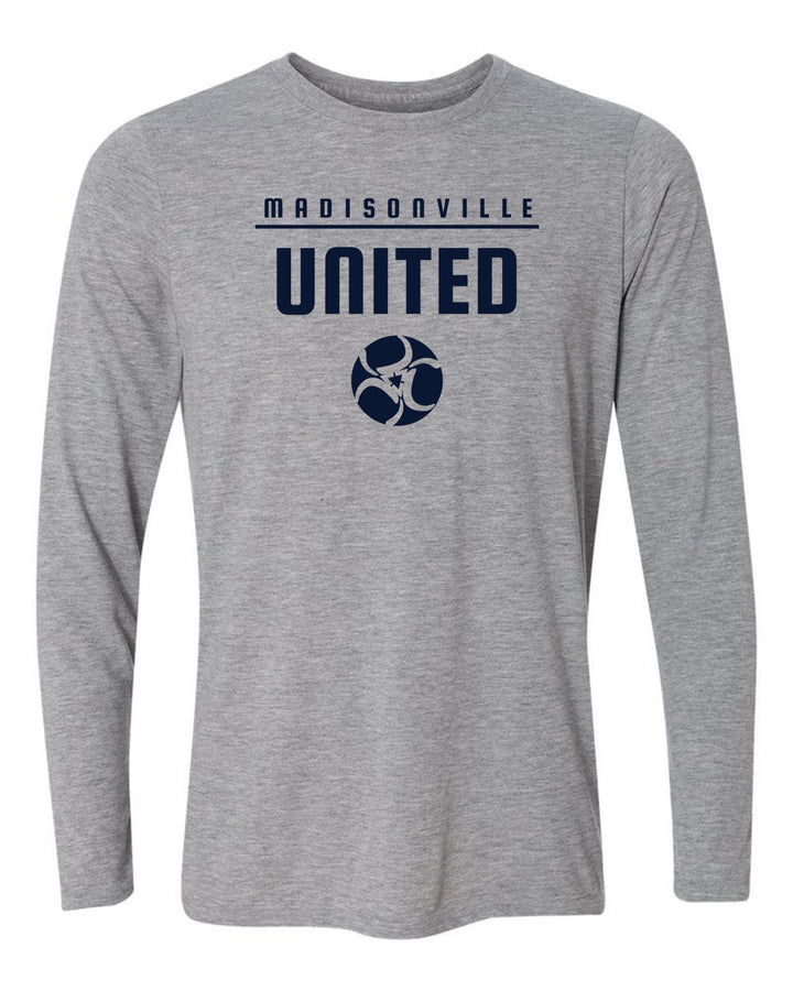 Madisonville United Long-Sleeve T-Shirt Madisonville United Spiritwear WOMENS 2XLARGE SPORT GREY - Third Coast Soccer