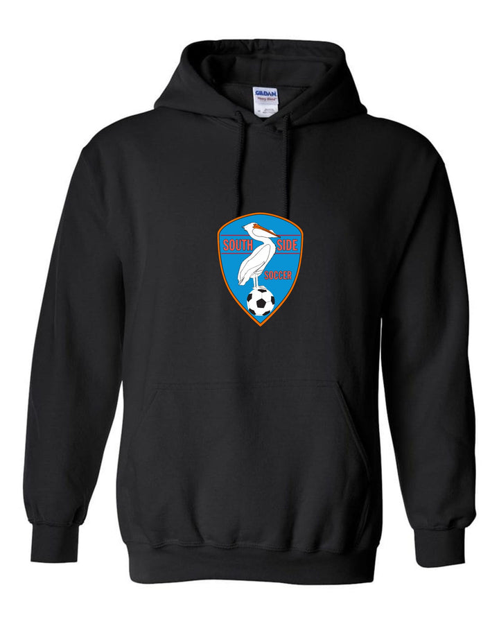 Southside Soccer Hooded Sweatshirt SYS Spiritwear Black Mens Small - Third Coast Soccer