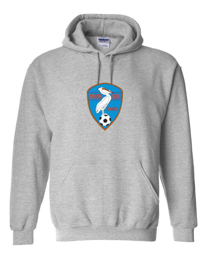 Southside Soccer Hooded Sweatshirt SYS Spiritwear Sport Grey Mens Small - Third Coast Soccer