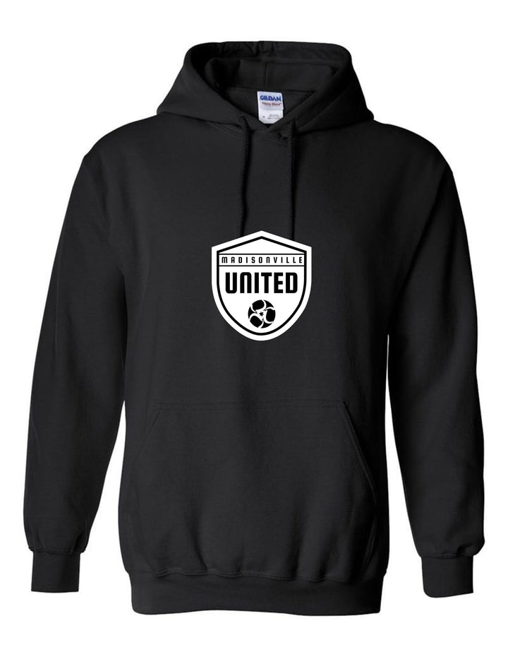 Madidsonville United Hoody - Black, Grey, Navy or White Madisonville United Spiritwear YOUTH SMALL BLACK - Third Coast Soccer