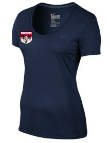 Nike HTSA Womens Legend Dry Top HTSA Spiritwear Navy Womens Small - Third Coast Soccer