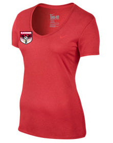 Nike HTSA Womens Legend Dry Top HTSA Spiritwear Red Womens Small - Third Coast Soccer