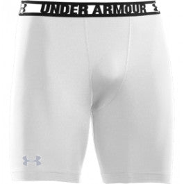 Under Armour Heatgear Sonic Compression Short Shorts White Mens Small - Third Coast Soccer