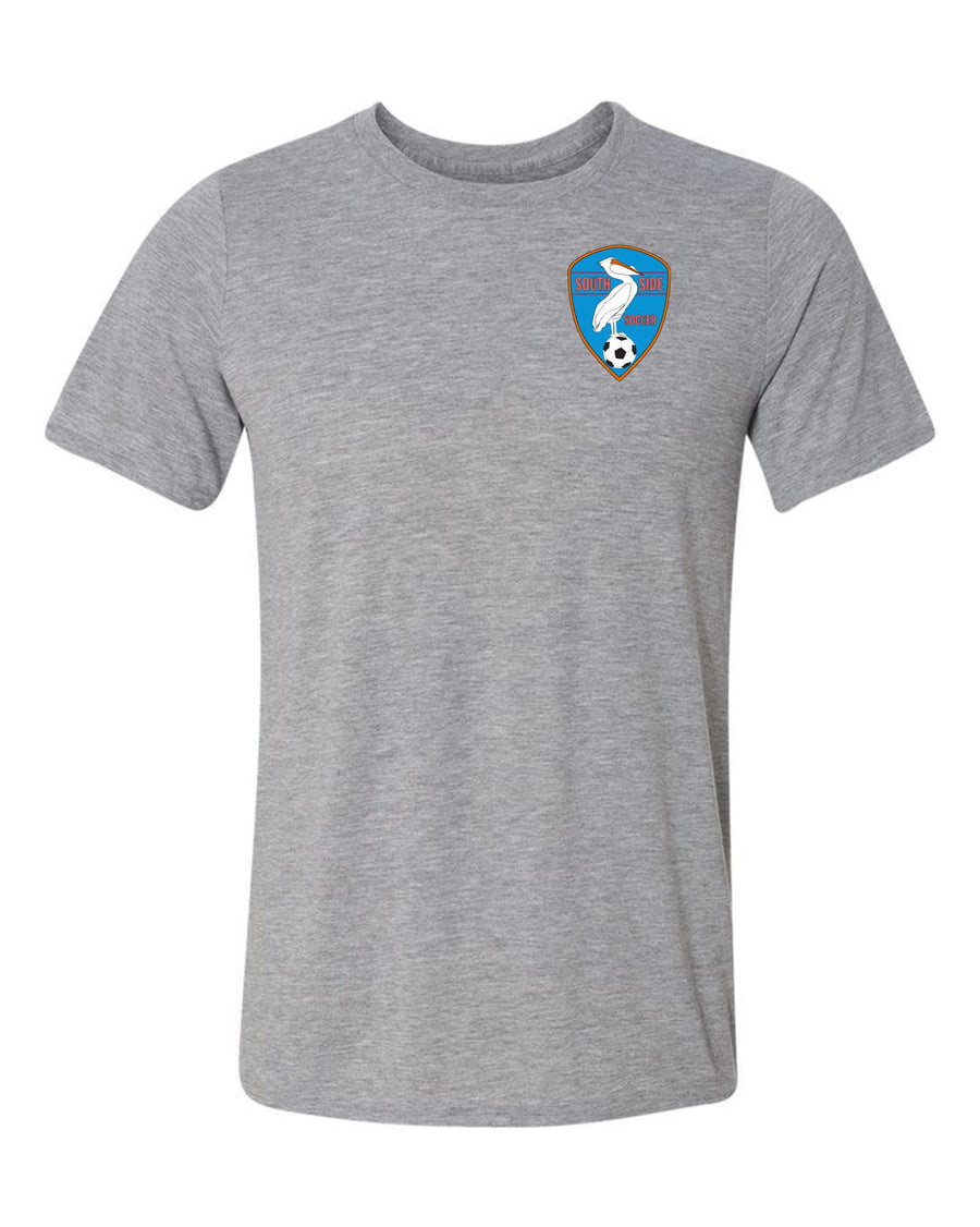Southside Youth Soccer Short Sleeve T-Shirt SYS Spiritwear Sport Grey Mens Small - Third Coast Soccer