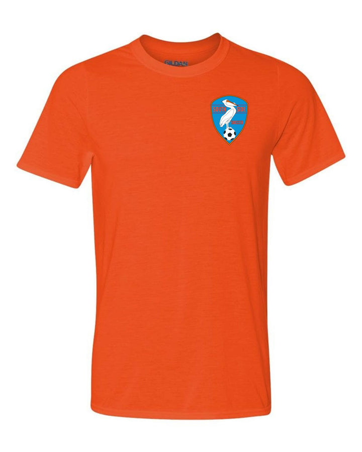 Southside Youth Soccer Short Sleeve T-Shirt SYS Spiritwear ORANGE MENS SMALL - Third Coast Soccer